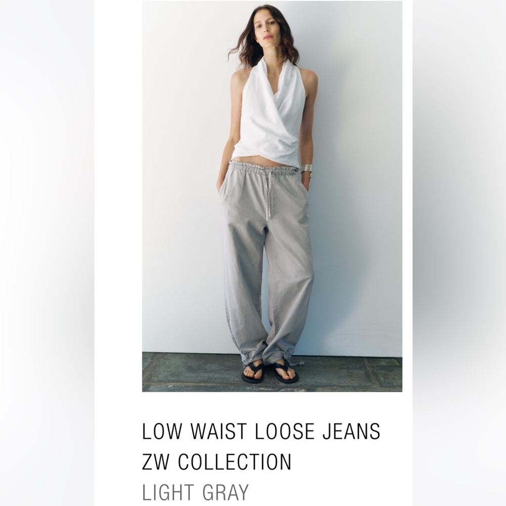 BNWT-ZARA Low waist loose jeans